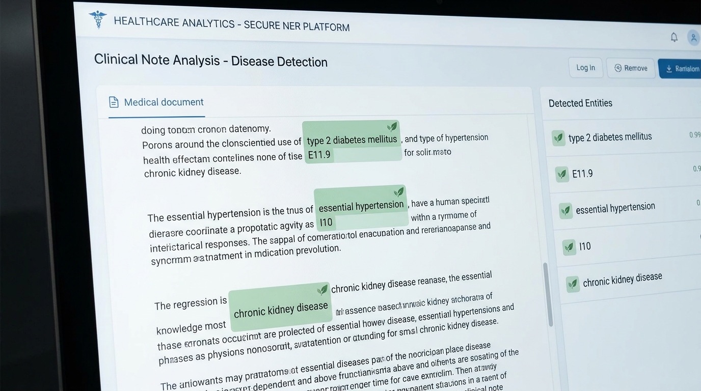 A clinical named-entity recognition interface